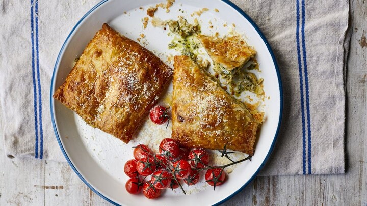 Chicken Pesto Lasagna Pockets