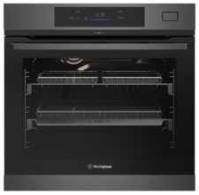 60cm multi-function 19 pyrolytic oven with Roast + Steam, dark stainless steel