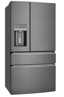 609L french door refrigerator, dark stainless